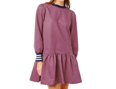 Addison Bay Vine Mini Dress In Navy Cherry Stars In Multi