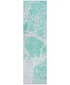 Addison Chantille Acn682 2'3"x7'6" Runner Area Rug In Aqua