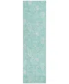Addison Chantille Acn681 2'3"x7'6" Runner Area Rug In Aqua