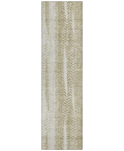 Addison Chantille Acn694 2'3"x7'6" Runner Area Rug In Beige