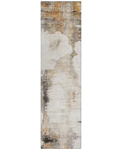 Addison Chantille Machine Washable Acn710 2'3"x7'6" Runner Area Rug In Beige