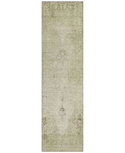 Addison Chantille Acn658 2'3"x7'6" Runner Area Rug In Beige