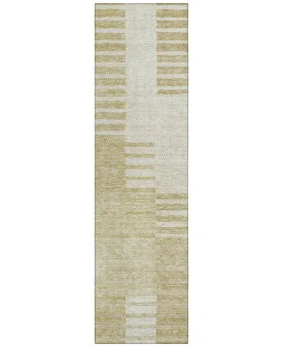 Addison Chantille Acn686 2'3"x7'6" Runner Area Rug In Beige