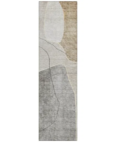 Addison Chantille Acn672 2'3"x7'6" Runner Area Rug In Beige