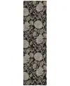 Addison Chantille Acn677 2'3"x7'6" Runner Area Rug In Black