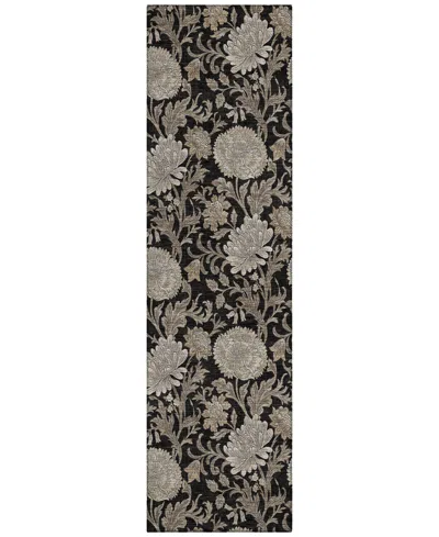 Addison Chantille Acn677 2'3"x7'6" Runner Area Rug In Black
