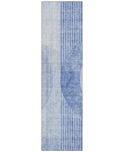 Addison Chantille Acn676 2'3"x7'6" Runner Area Rug In Blue