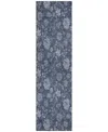 Addison Chantille Acn680 2'3"x7'6" Runner Area Rug In Blue