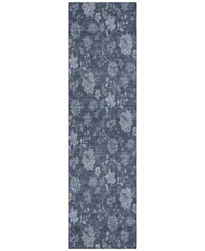 Addison Chantille Acn680 2'3"x7'6" Runner Area Rug In Blue