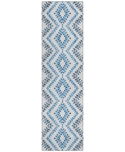 Addison Chantille Acn684 2'3"x7'6" Runner Area Rug In Blue