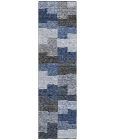 Addison Chantille Acn659 2'3"x7'6" Runner Area Rug In Blue