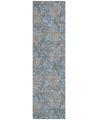Addison Chantille Acn677 2'3"x7'6" Runner Area Rug In Blue