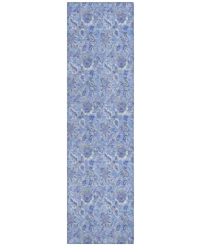Addison Chantille Acn662 2'3"x7'6" Runner Area Rug In Blue