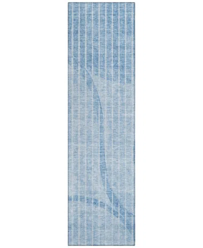 Addison Chantille Acn723 2'3"x7'6" Runner Area Rug In Blue