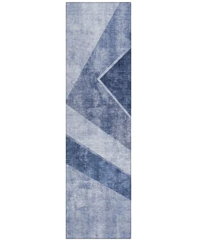 Addison Chantille Acn671 2'3"x7'6" Runner Area Rug In Blue