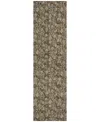 Addison Chantille Machine Washable Acn692 2'3"x7'6" Runner Area Rug In Brown