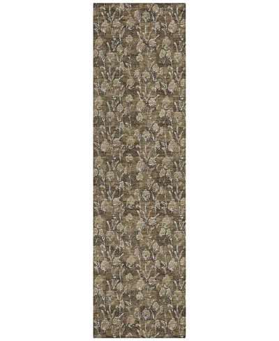 Addison Chantille Acn692 2'3"x7'6" Runner Area Rug In Brown