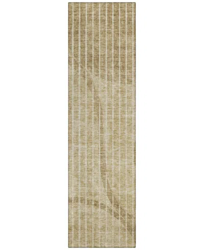 Addison Chantille Acn723 2'3"x7'6" Runner Area Rug In Brown