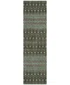 Addison Chantille Acn708 2'3"x7'6" Runner Area Rug In Brown