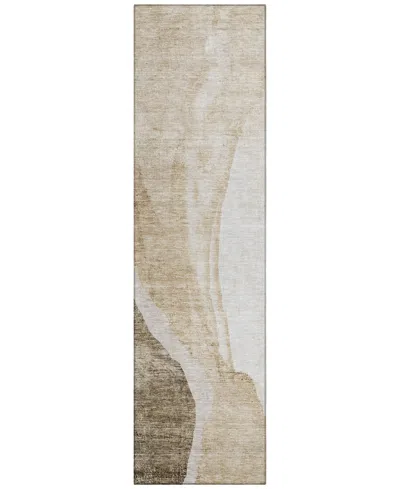 Addison Chantille Acn667 2'3"x7'6" Runner Area Rug In Brown