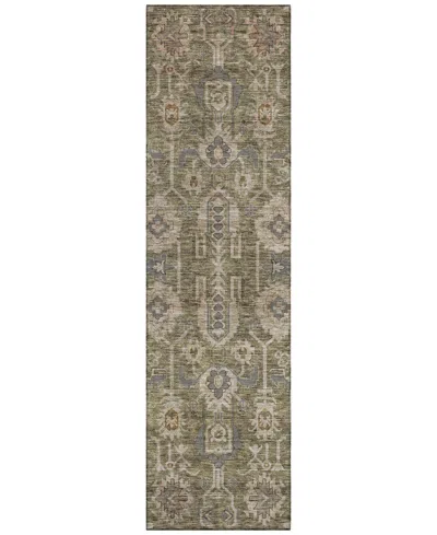 Addison Chantille Acn697 2'3"x7'6" Runner Area Rug In Brown