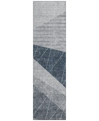 Addison Chantille Acn706 2'3"x7'6" Runner Area Rug In Charcoal