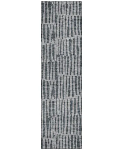 Addison Chantille Acn674 2'3"x7'6" Runner Area Rug In Charcoal