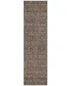 Addison Chantille Acn702 2'3"x7'6" Runner Area Rug In Chocolate