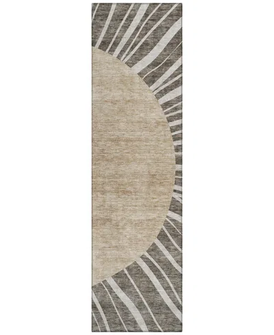 Addison Chantille Acn668 2'3"x7'6" Runner Area Rug In Chocolate