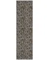 Addison Chantille Acn661 2'3"x7'6" Runner Area Rug In Chocolate