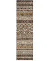 Addison Chantille Machine Washable Acn714 2'3"x7'6" Runner Area Rug In Chocolate