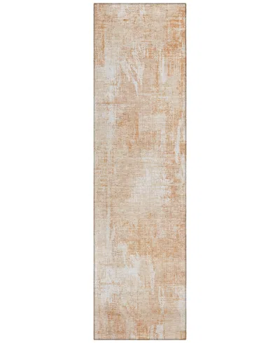 Addison Chantille Acn725 2'3"x7'6" Runner Area Rug In Coral
