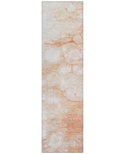 Addison Chantille Acn699 2'3"x7'6" Runner Area Rug In Coral