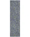 Addison Chantille Acn660 2'3"x7'6" Runner Area Rug In Denim