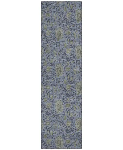 Addison Chantille Acn660 2'3"x7'6" Runner Area Rug In Denim