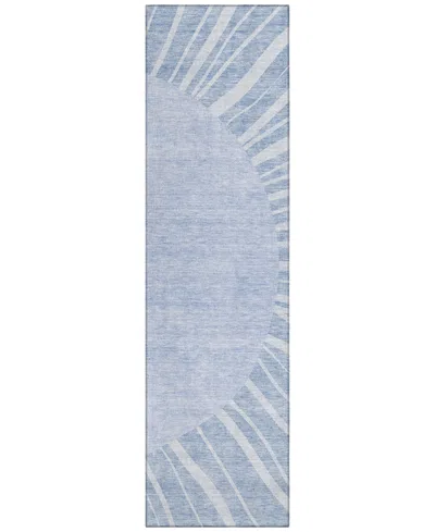 Addison Chantille Acn668 2'3"x7'6" Runner Area Rug In Denim