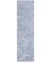 Addison Chantille Acn654 2'3"x7'6" Runner Area Rug In Denim