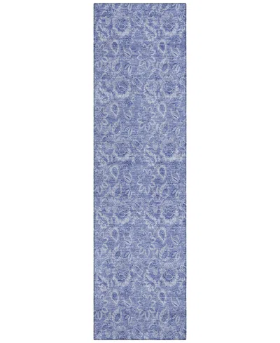 Addison Chantille Acn662 2'3"x7'6" Runner Area Rug In Denim