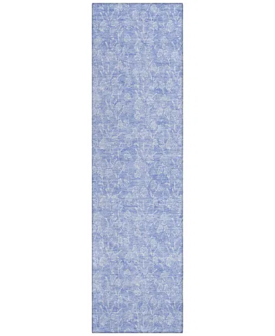 Addison Chantille Acn691 2'3"x7'6" Runner Area Rug In Denim