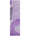 Addison Chantille Acn665 2'3"x7'6" Runner Area Rug In Eggplant