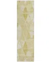 Addison Chantille Acn722 2'3"x7'6" Runner Area Rug In Gold