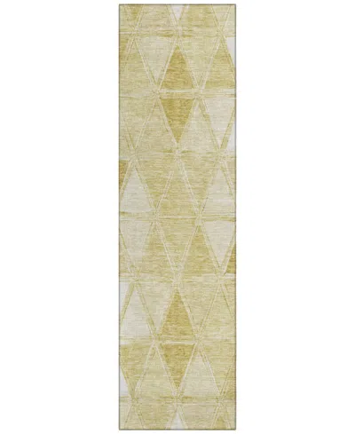 Addison Chantille Acn722 2'3"x7'6" Runner Area Rug In Khaki