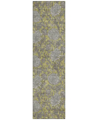 Addison Chantille Acn677 2'3"x7'6" Runner Area Rug In Gold