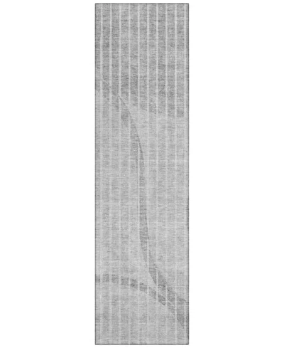Addison Chantille Acn723 2'3"x7'6" Runner Area Rug In Gray