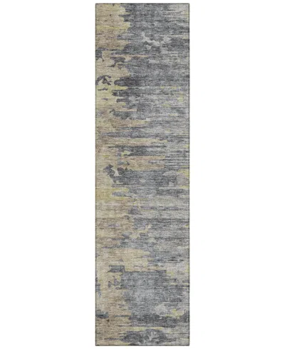 Addison Chantille Acn704 2'3"x7'6" Runner Area Rug In Gray