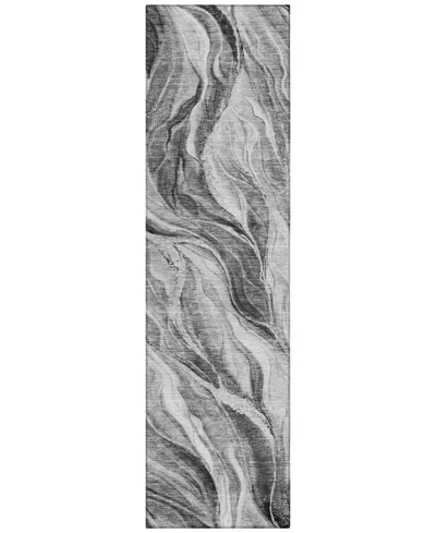 Addison Chantille Acn720 2'3"x7'6" Runner Area Rug In Gray