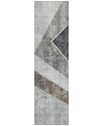 Addison Chantille Acn671 2'3"x7'6" Runner Area Rug In Gray