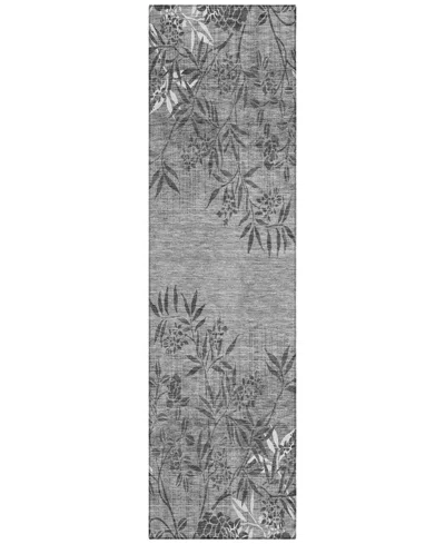 Addison Chantille Acn673 2'3"x7'6" Runner Area Rug In Gray