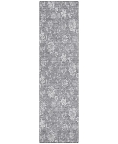 Addison Chantille Acn681 2'3"x7'6" Runner Area Rug In Gray