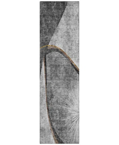 Addison Chantille Acn701 2'3"x7'6" Runner Area Rug In Gray